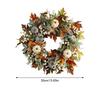 Harvest Festival Pumpkin Maple Leaf Green Leaf Wreath Door Hanging Party Scene Setup Props Christmas Decorations