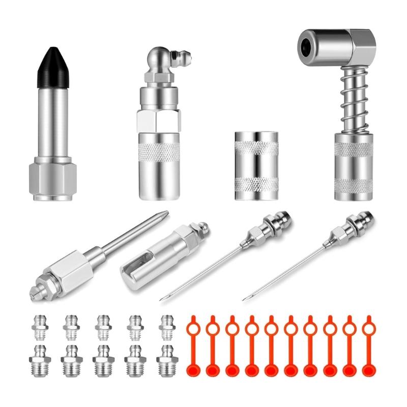 Lubrication Adapter Coupler Connector Grease Needle Nozzle Injectors Tool for Mechanical Use Heavy Machinery Maintenance
