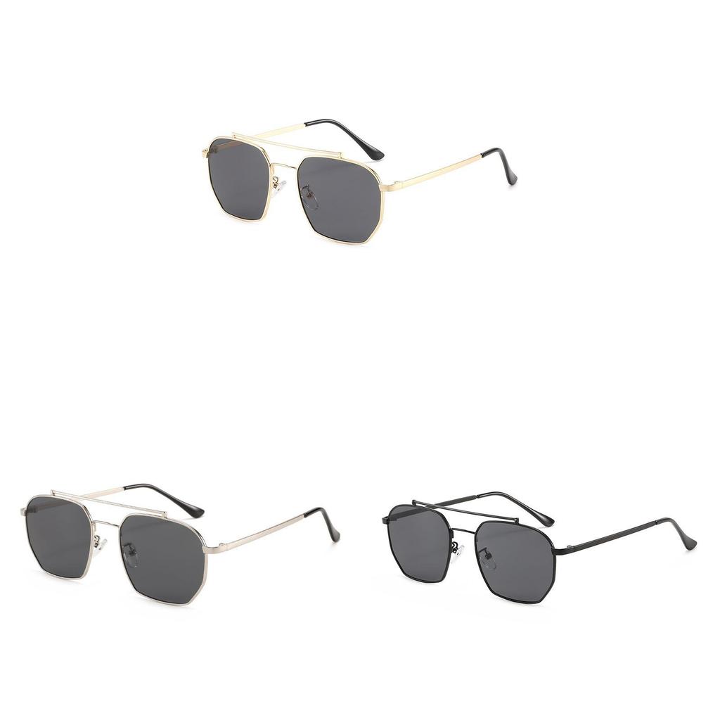 Modern Metal Frame Square Sunglasses For Men Women Uv400 Uv Protection Driving And Outdoor Wear