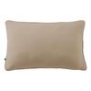 Coussin déhoussable avec passepoil "Gaïa" 40 x 60 cm "Gaze de Coton" - Ficelle