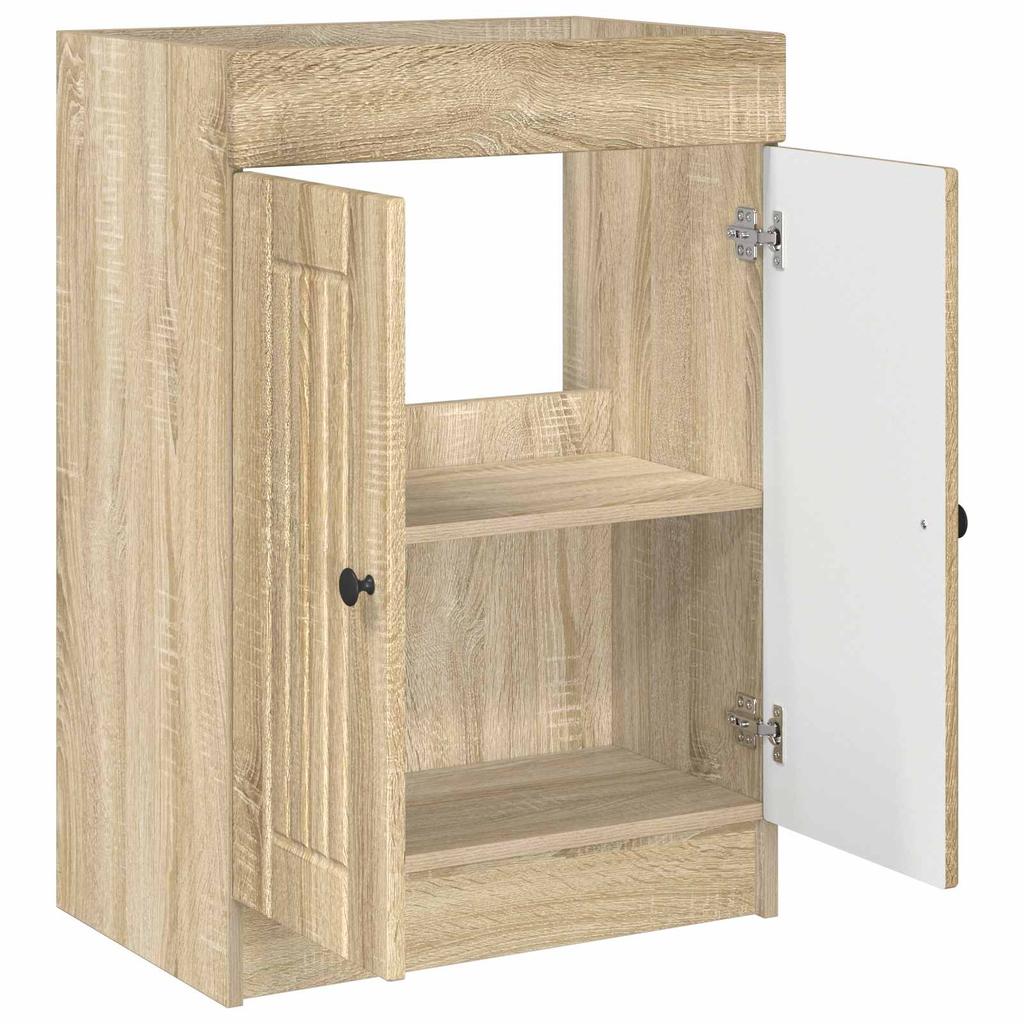 Under Sink Bathroom Cabinet in Sonoma Oak 56 x 37.5 x 81 cm