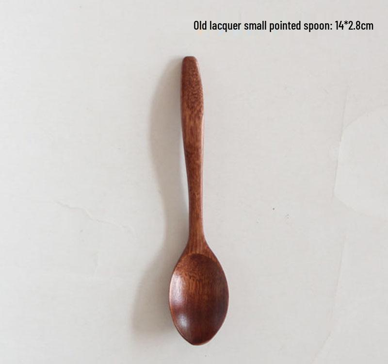 Zaka Wooden Spoon Set: High-end Coffee, Children's Tableware, Honey & Seasoning Spoons, Customizable with Logo.