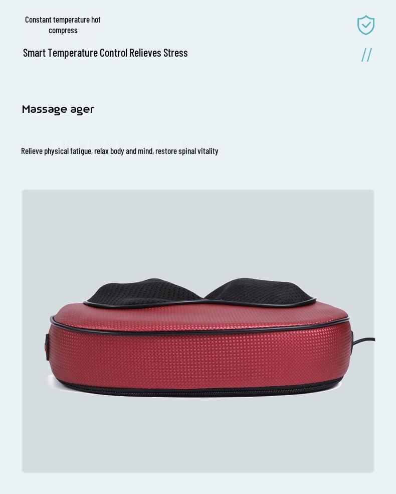 Multifunctional Cervical and Lumbar Massager Pillow with Shoulder and Trapezius Kneading