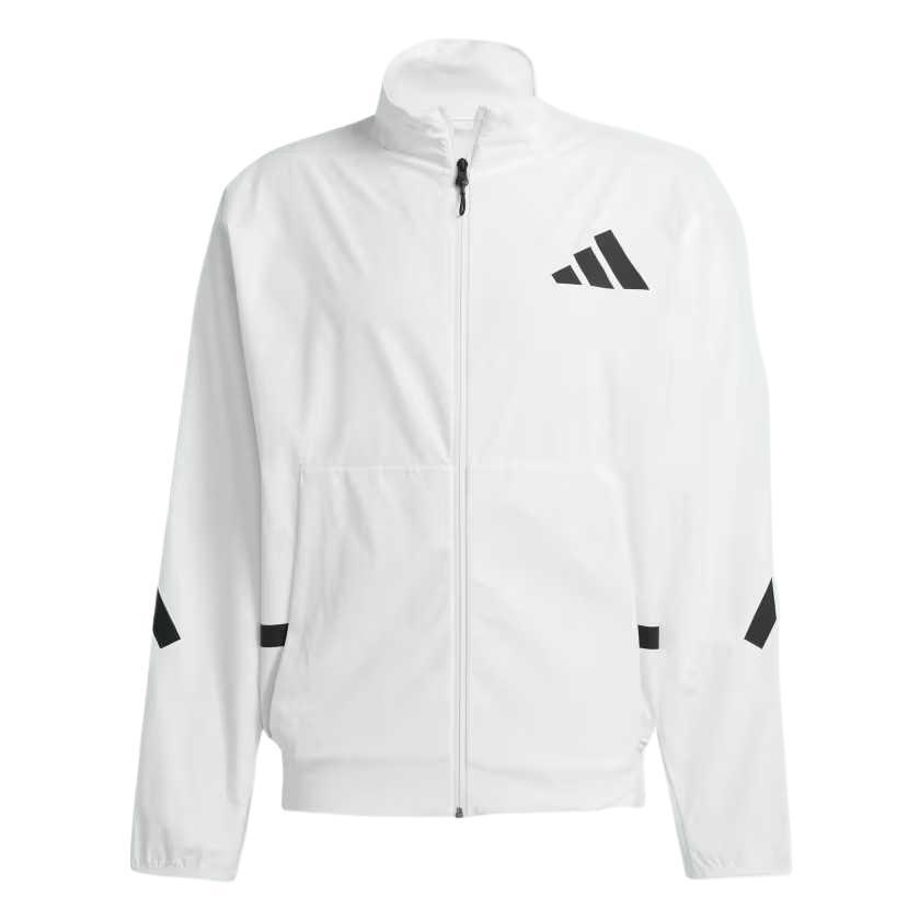 adidas Z.N.E. Sweat Track Jacket Asia Sizing  White Black  Men s JN9027 L