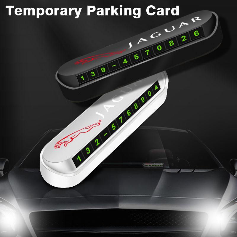 1 szt. Nowa tymczasowa karta parkingowa do samochodu Odznaka Stylizacja samochodu Dla Jaguar XF XE XJ F-Pace X-Type S-Type F-Type E-Pace I-PACE XK