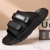 Fashion Thick Bottom Male Breathable Slippers Outdoor Men Sports Slippers Summer Handmade Men's Casual Shoes Beach Mens Slip On Shoes