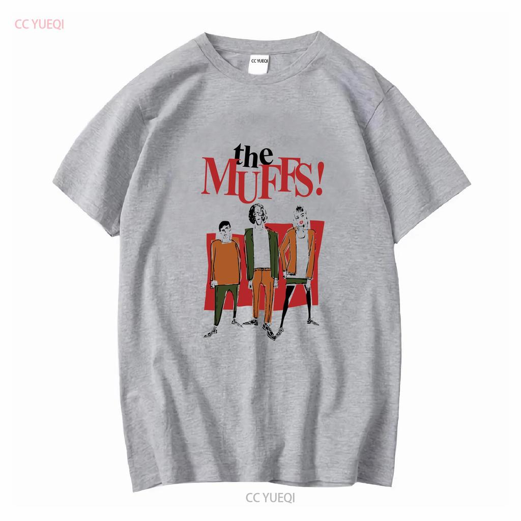 Muffs T-shirt långa eller korta ärmar vintage Tvättad Lite Snygg Unisex herr Mångsidig Vardagstopp För Daglig Användning