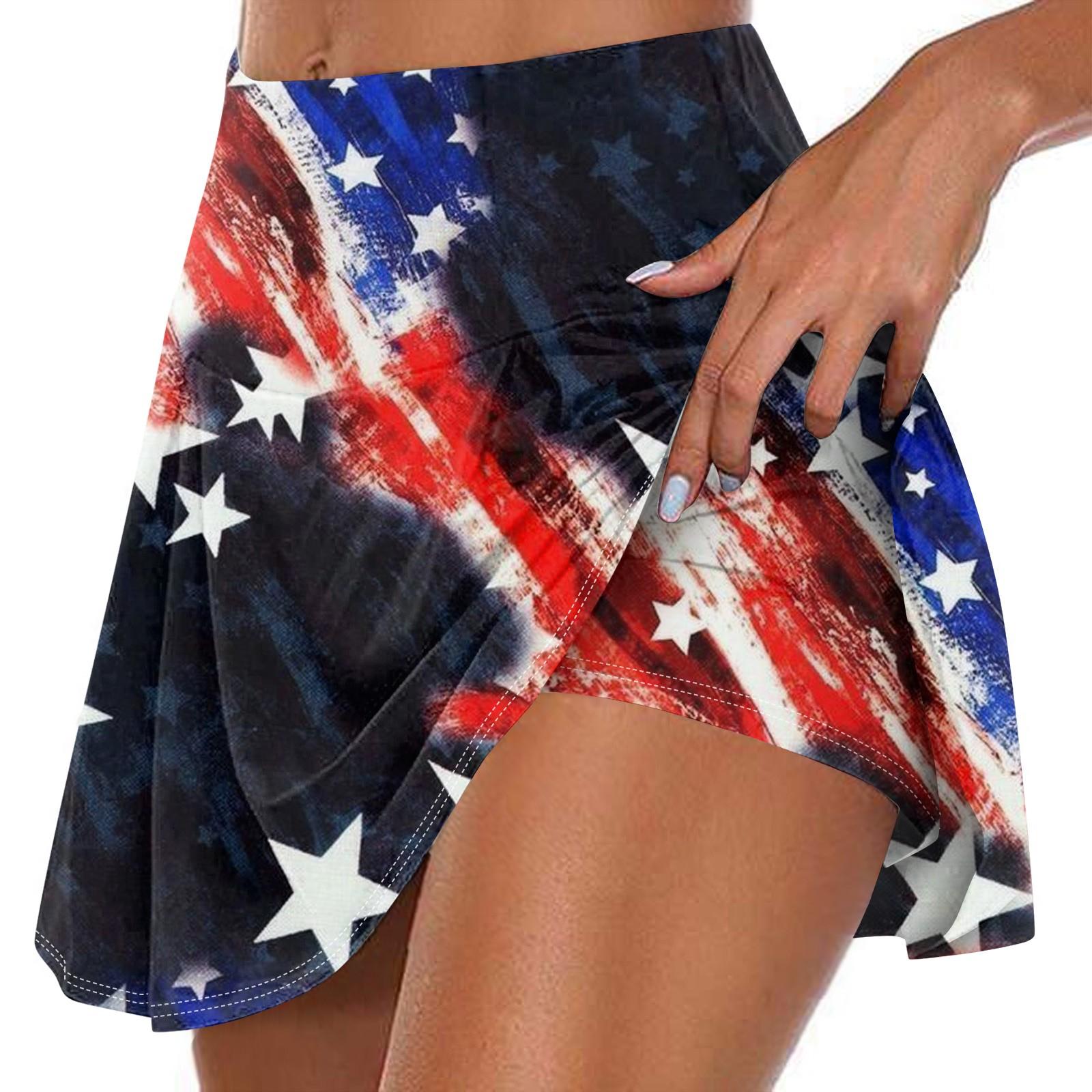 

Женская повседневная спортивная фитнес-юбка для бега с принтом, теннисная юбка, плиссированная короткая юбка, шорты, юбка M чёрный