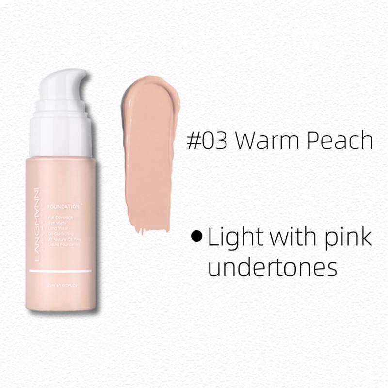 Langmanni New Product On The Shelves of Foundation Liquid Matte Oil -controlled Concealer Foundation Foundation
