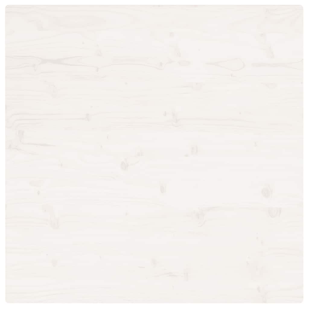 Vidaxl Blat Stołu, Biały, 90X90X2,5Cm, Lite Drewno Sosnowe, Kwadratowy