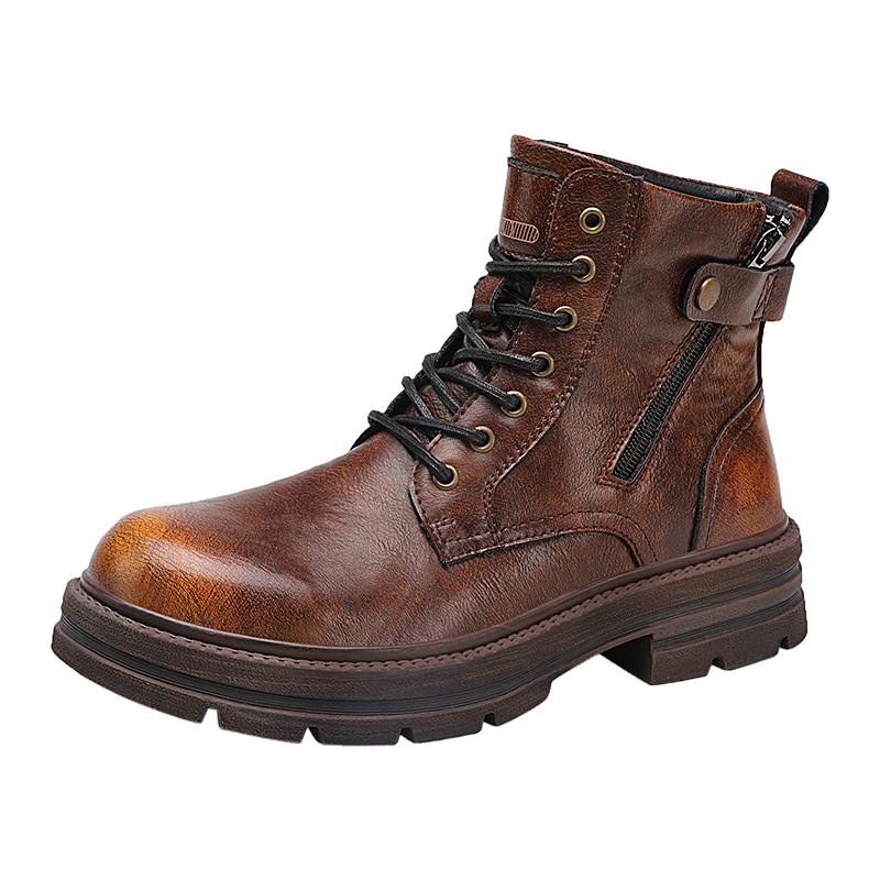 Hot Autumn and winter men's boots Classic British design style Daily Business Office Outdoor leisure party Quality Brown shoes