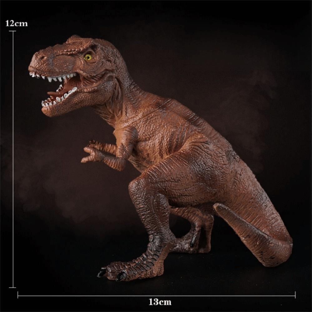 Rubber Dinosaur Model Multiple Sizes Dinosaur Action Figures Tyrannosaurus  Scene Decoration
