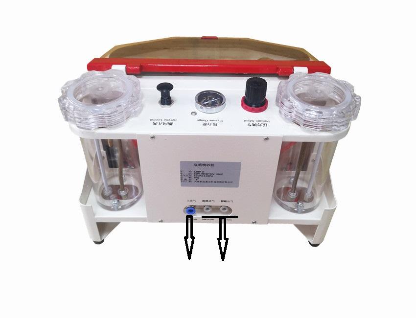 Twin Pen Sandblaster Two Pen Dental Lab Sandblasting Machine