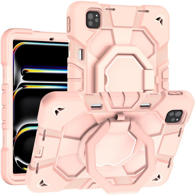 360 Rotating Stand Case IPad Pro 11 Inch M4/M5 2-in-1 Shockproof PC Silicone Cover