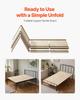 Tablero Bunkie Tamaño Individual, Listones Plegables para Cama de 10 mm con Conexión, Soporte de Madera para Colchón para Cama Tamaño Individual, Soporte Debajo de los Tableros del Colchón,