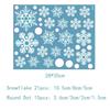 4 pieces PVC Christmas Snowflakes Sticker Electrostatic Glass Clings Glass Sticker White Snowflake Wallpaper Wall Sticker