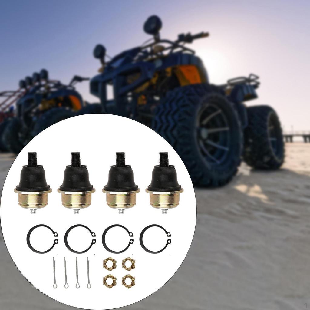 4x Complete Upper and Lower Ball Joints Repair Part 703500082, 706200133 Sturdy Accessories Directly