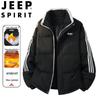 JEEP SPIRIT Men's Winter Cotton Padded Stand Collar Jacket