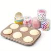 100pcs/Box Snow Lady Cake Cups - Oil Proof Paper Holder for Baked Cookies And Cakes