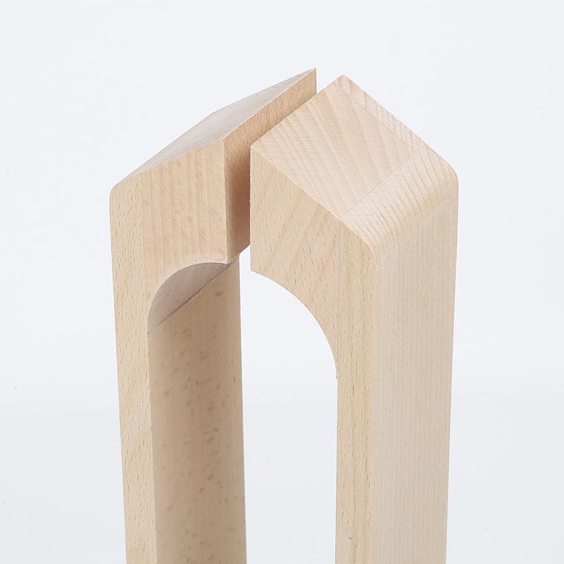 Sheng Yi Chuang Hand-Stitched Leather Clamp: Medium Beech Wood Auxiliary Tool for Leather Sewing