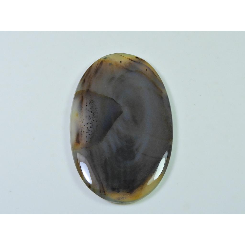 88Cts. Natural Botswana Agate Oval Cabochon Loose Gemstone 36X47X05MM SK-4083