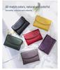 Women's Genuine Leather High-End Short Wallet - Soft Cowhide, Anti-Theft, Large Capacity