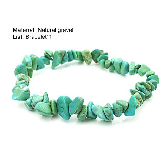 Irregular Shape Stone Bracelet All-match Natural Elastic Rope Women Bracelet Hand Decor