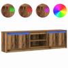 TV Units 2 Pcs Brown 180 X 34 X 50 Cm Particleboard