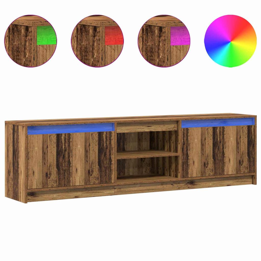 TV Units 2 Pcs Brown 180 X 34 X 50 Cm Particleboard