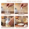 Rotate Design Vegetable Mincer 250ML Capacity Onion Cutter Manual Garlic Chopper  Kitchen Use