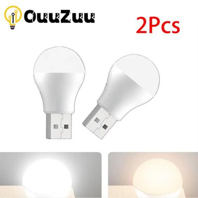 OuuZuu Mini USB LED Licht Schlafzimmer Dekoration USB Stecker Lampe Buch Lampen LED Augenschutz Lesen Weiß/warmes Licht für Computer
