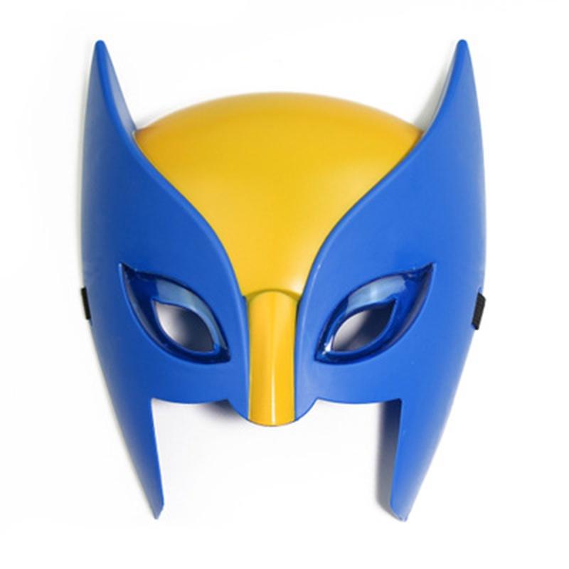 Exquisites blau-gelbes Wolverine-Muskelkostüm für Kinder und Erwachsene, ideal für Halloween-Partys