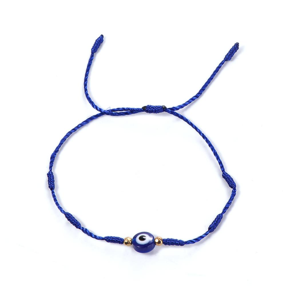 Blue Glasses Blue Eyes Couple Bracelets Hand-woven Bracelets Blue Eye Bracelets Braided Hand Ropes