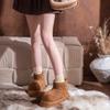 36-45 Thick Soled Warm Cotton Shoes for Women, Winter Outerwear, Anti Slip, Odor Proof, and Fleece Cotton Slippers for Women