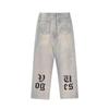 Jeans Harajuku Hip Hop Straight  Leg Pants Oversized Print Y2k Men’s Jeans Casual Mopping Black Jeans Hot Streetwear