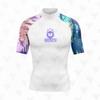 Rash Guard Uomo Manica Corta Protezione UV Muta Subacquea Surf Nuoto Immersioni Sport Acquatici