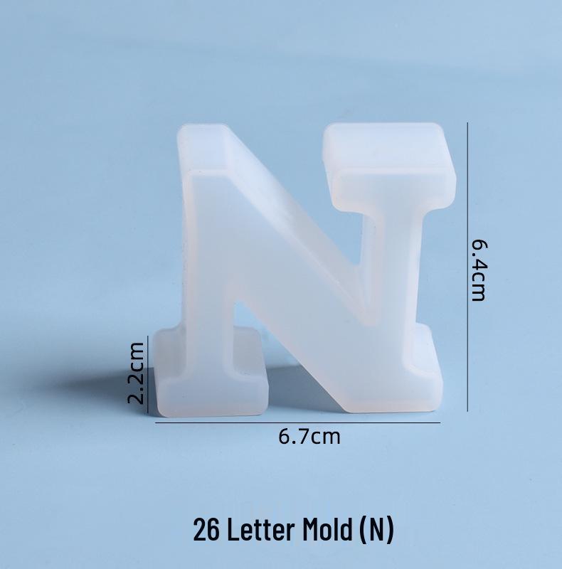Crystal Epoxy Silicone Molds: 26 English Letters for Creative DIY Ornaments and Decorations