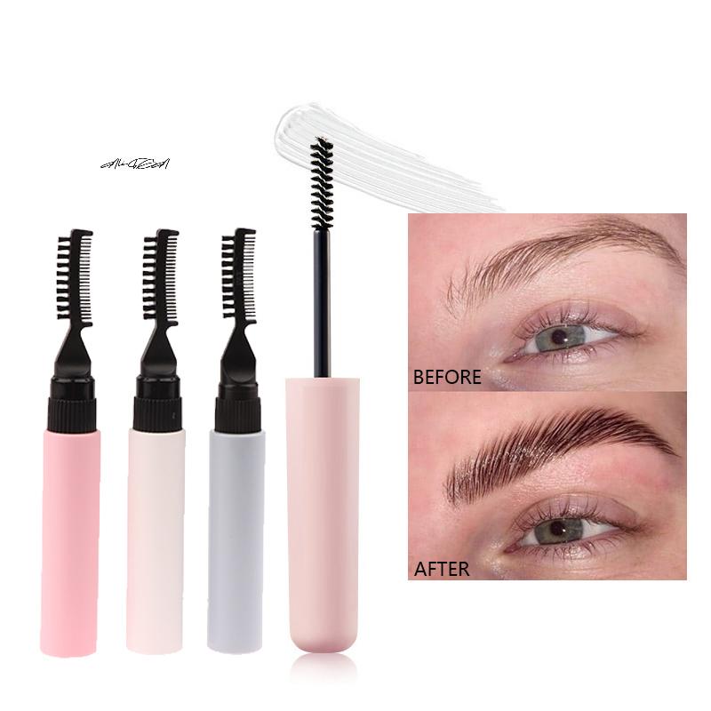 10ml Dual Brush Head Empty Mascara Tube Refillable DIY Eyebrow Gel Bottle Eyelash Elongation Cosmetics Containers Packaging