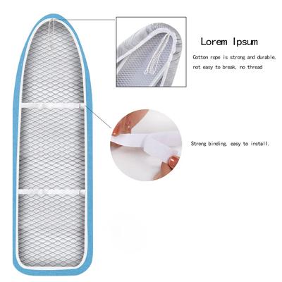 140x50cm Thick Iron Ironing Board Cover, Elastic Edge Wrapping, Heat Insulation, Reflective, Household Cleaning Tool, Ironing