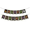 Paper Happy Birthday Banner Cartoon Halloween Birthday Decorations  Birthday Baby Shower