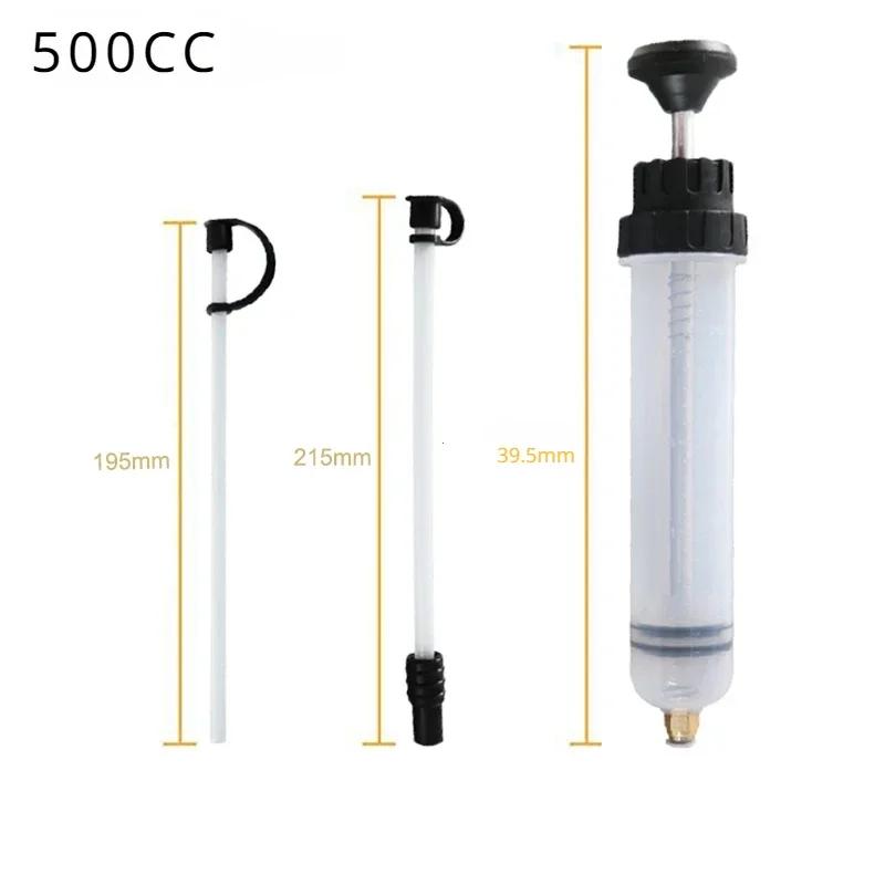 Automotive Fluid Extractors Pumps Oil Change Syringes With Hose Manual Fuels Suction & Filler Fluid Oil Change Evacuator 500cc
