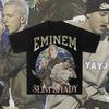 Rapper Eminem Print T-Shirt Herren Damen T-Shirt Trend Hip Hop Rock Übergroßes Kurzarm-Tee Sommer Baumwoll-T-Shirts Kleidung Oberteile