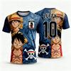 One Piece's Zoro Graphic T-shirt Japanese Anime Football Jerseys Sports Dry Quickly Men's T-Shirt Children's Clothing Tee Woman