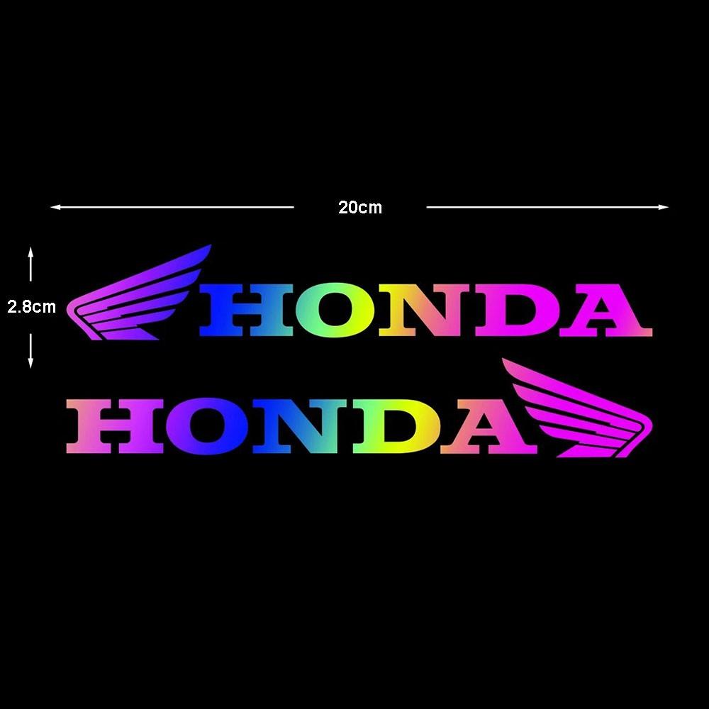 Honda Special Reflective Car Stickers Motorcycle Body Decoration CBR500R NS150GX Scooter Helmet Trunk HONDA Laser Wings Decals