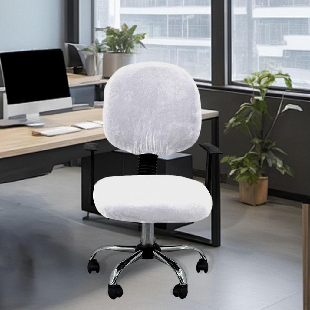Computer Chair Cover, Office Seat Split Stretch Backrest