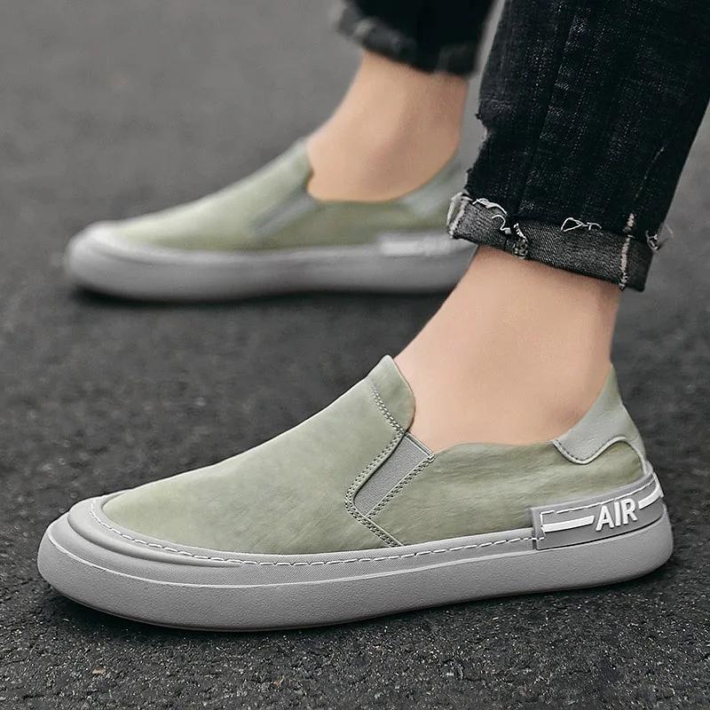 2025 Summer Men Sneakers Light Ice Silk Cloth Casual Shoes Men Breathable Walking Flat Shoes Man Loafers Zapatillas Hombre Male