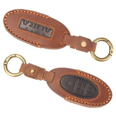 Étui de clé intelligent en cuir XIKER pour Nissan Note Aura E13 Bon pour les 3 clés légères et élégantes Accessoires de télécommande de voiture anti-saleté et anti-rayures inclus