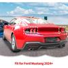 RT-TCZ Smoked Black Tail Light Lamp Cover Guard Trim Decoration Exterior Accessories for Ford Mustang 2024 2025