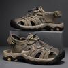 Men's 2024 Breathable Outdoor Sandals, Non-Slip Sport Beach Shoes with Hollow Design, Large Sizes Available