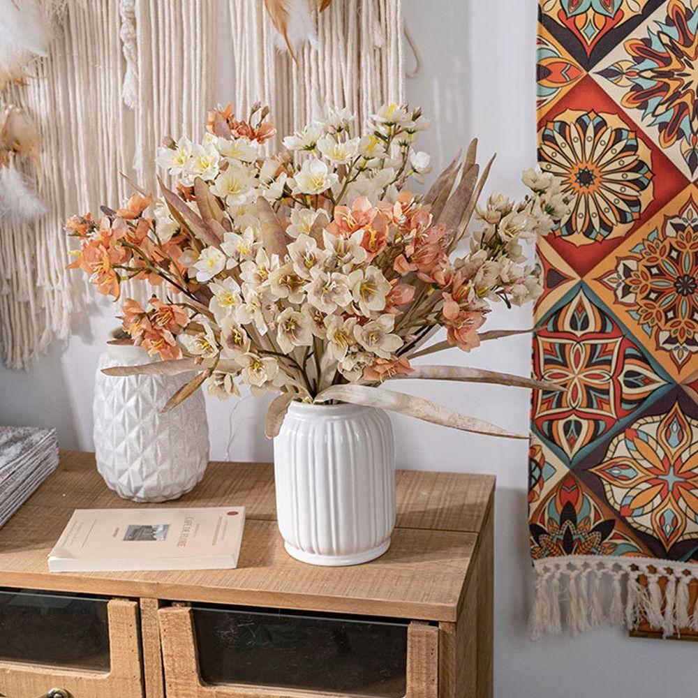 Elegant Silk Narcissus Flower Luxury Fake Flower Artificial Narcissus Branch  Wedding Decor